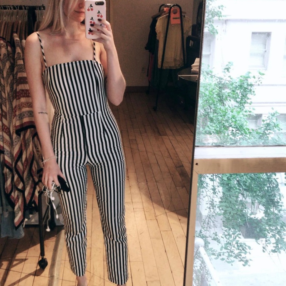 UO Pinstripe Jumpsuit